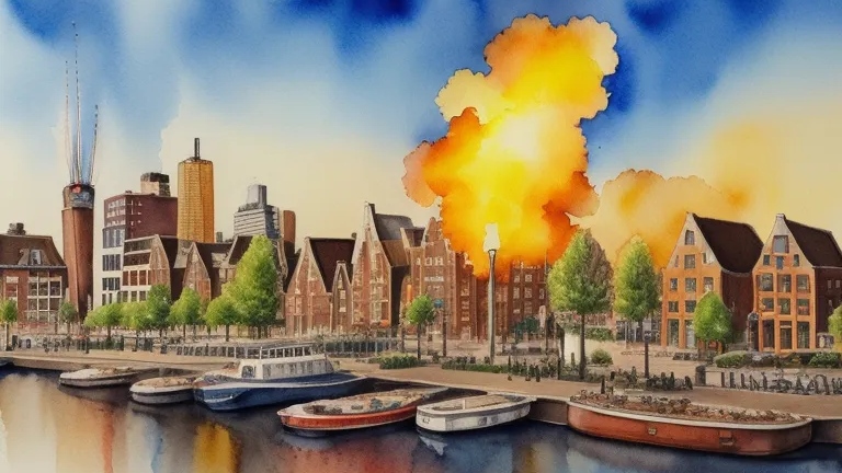 Взрыв в голландском городе
