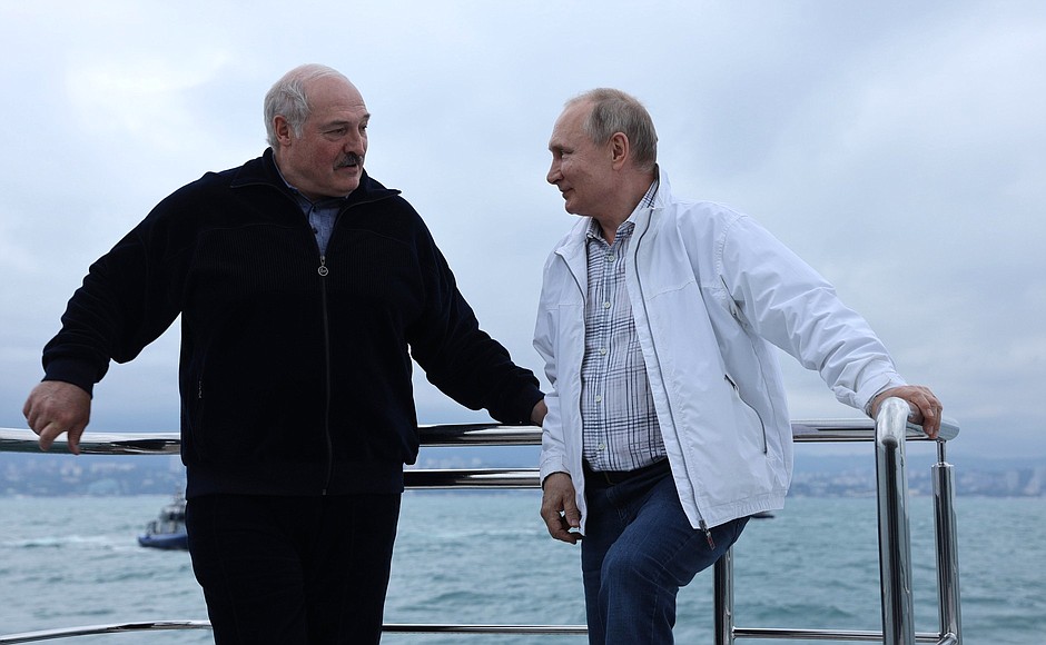 Переговоры Владимира Путина и Александра Лукашенко в Сочи. 28 мая 2021 года