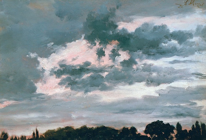 Адольф фон Менцель. Этюд облаков. 1851