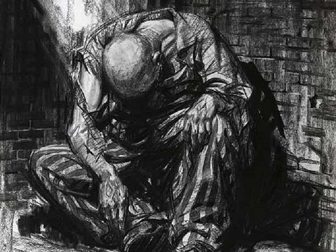 Теренс Тенисон Кунео. Мужчина в тюремной робе.  Цикл «Под властью нацистов - Движение Сопротивления» (фрагмент). 1939-1945