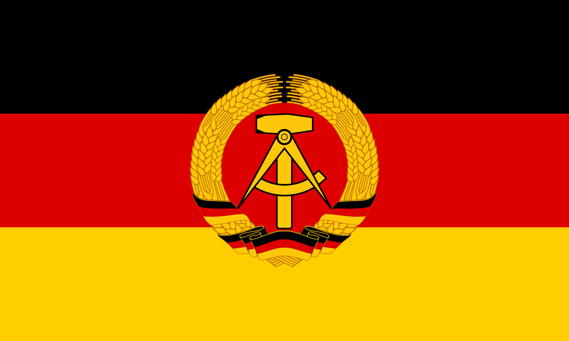 Флаг Германской демократической республики (1949-1990)