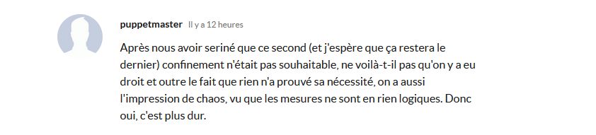 Комментарий в ежедневной газете La Dереche