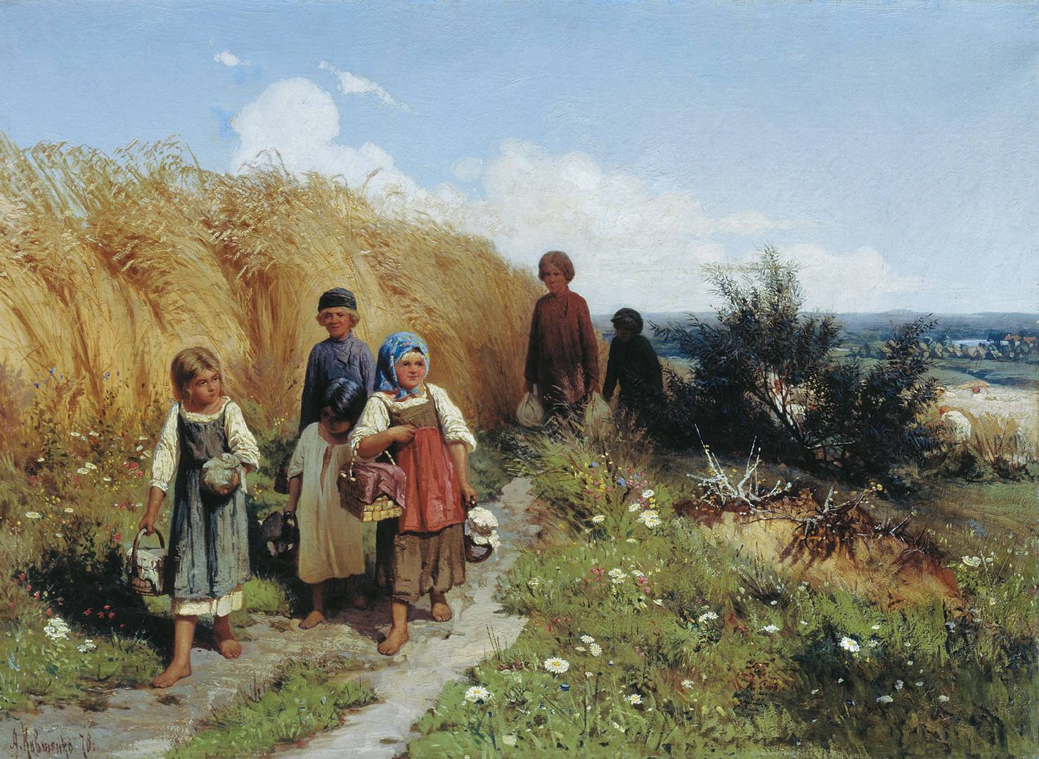 Кившенко Алексей. Жнитво. 1878