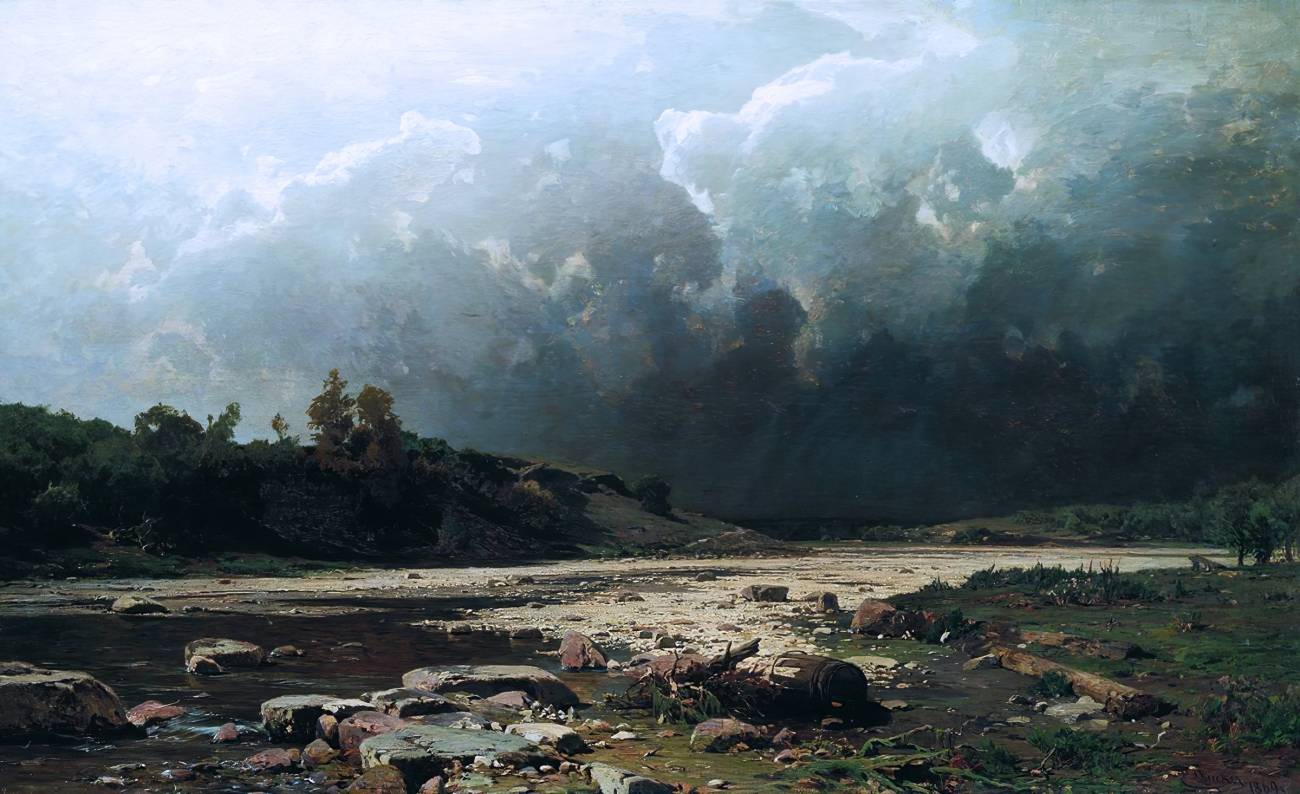Дюккер Евгений Эдуардович. Приближение грозы. 1869