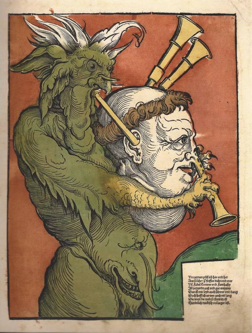 Эрхард Шён. Волынка дьявола. 1530-е