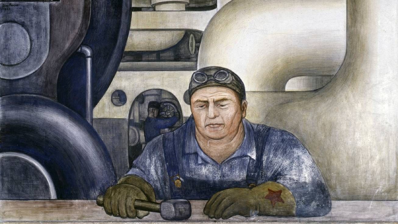 Диего Ривера. Детройт. Рабочий. 1932