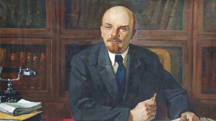 Виктор Рыжих. Ленин в кабинете (фрагмент)