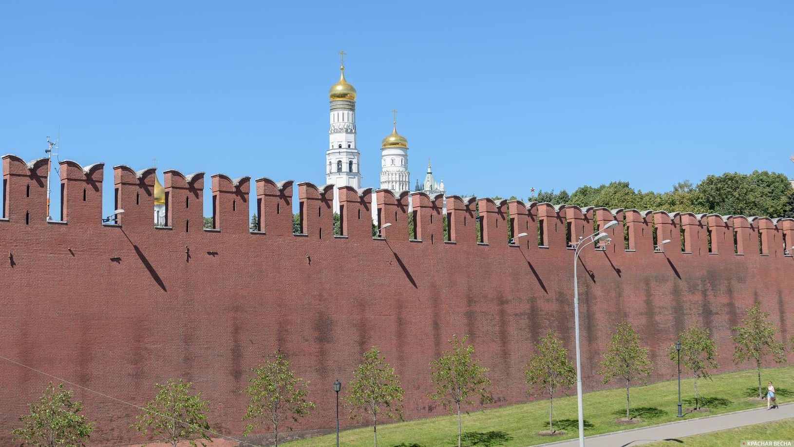 Кремлёвская стена, Васильевский Спуск, Москва. 13.07.2014