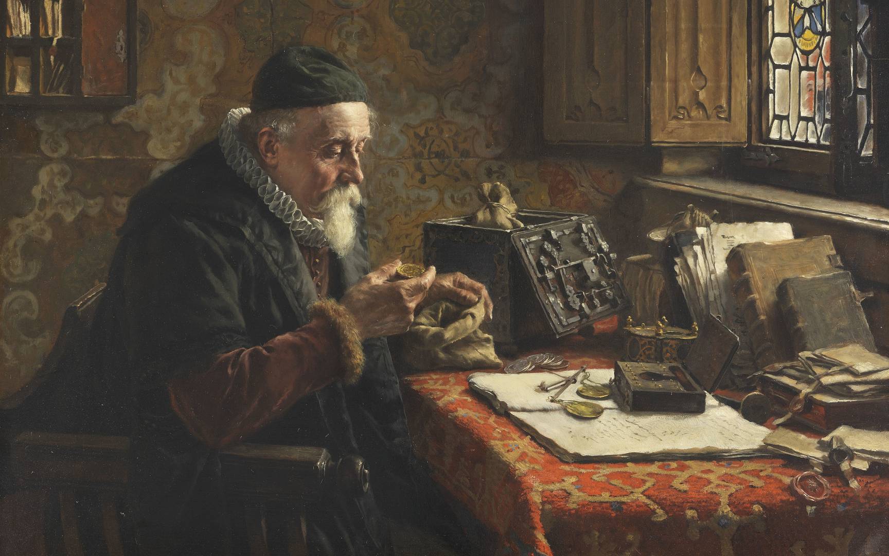 Макс Гайссер. Сборщик монет. 1910