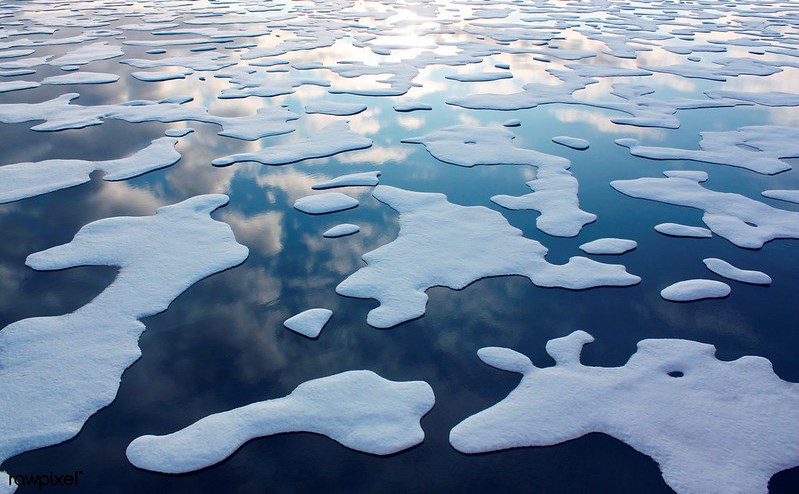 Край морского льда на юге Северного Ледовитого океана