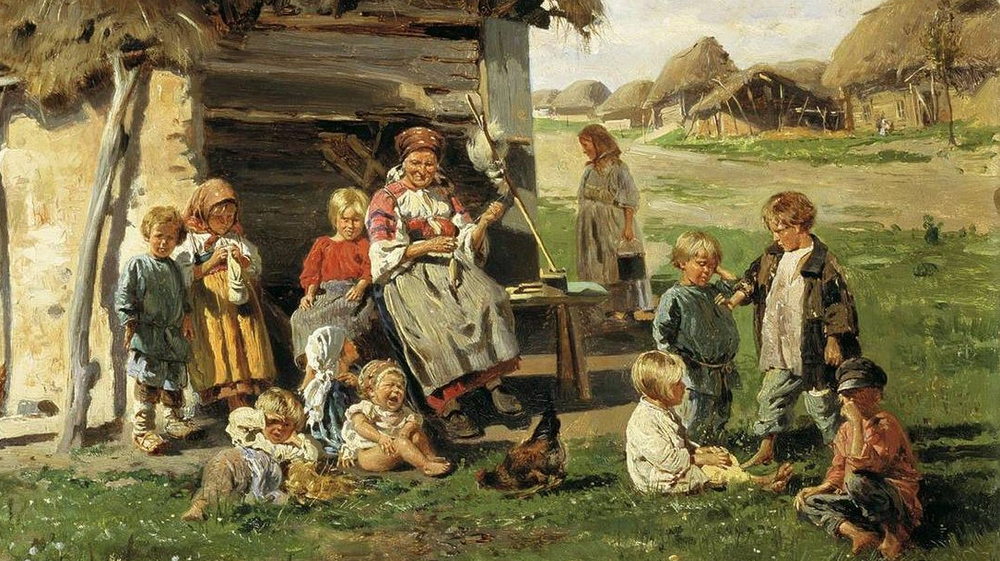 Владимир Маковский. Крестьянские дети. 1890