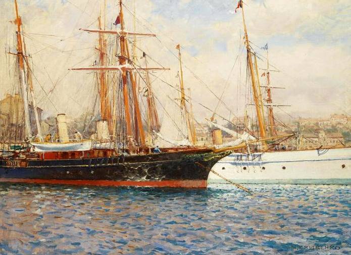 Николай Гриценко. В порту. 1890-е