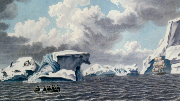Павел Михайлов. У Антарктиды. 1820