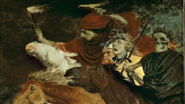 Арнольд Бёклин. Война (фрагмент). 1896