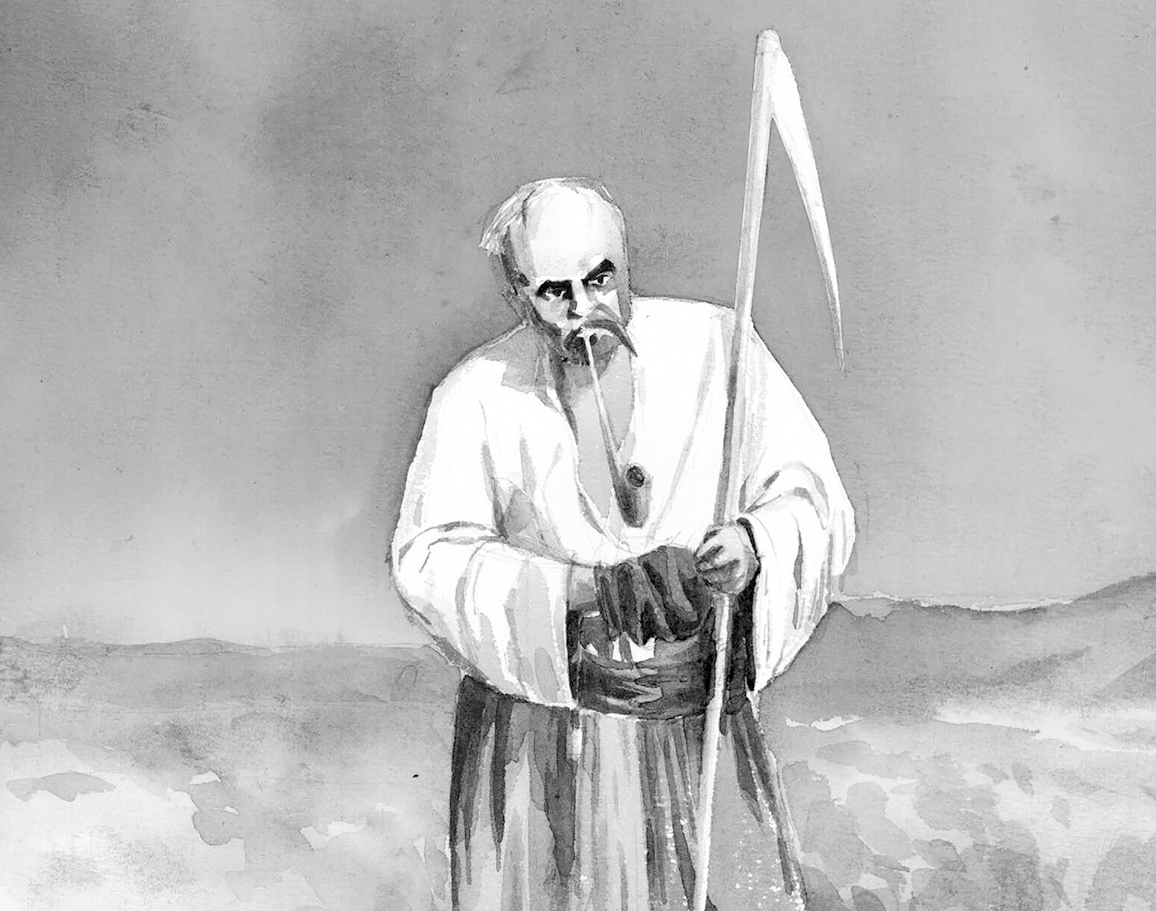 Рисунок с картины Сергея Васильковского «Посполитый казак» (фрагмент). 1900