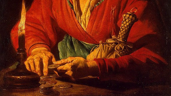 Матиас Стомер. Старуха со свечой.1640 (фрагмент)