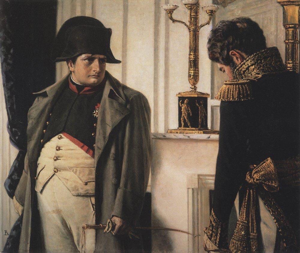 В. В. Верещагин. Наполеон и маршал Лористон. «Мир во что бы то ни стало!» 1899-1900