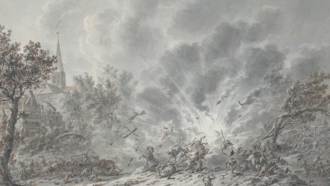 Дирк Лангендийк. Взрыв рядом с деревней. 1805
