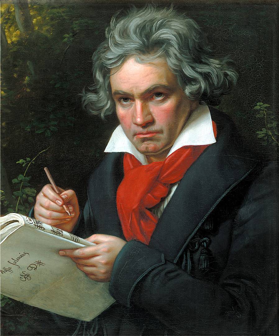 Портрет Бетховена. Карл Штилер. 1820 год