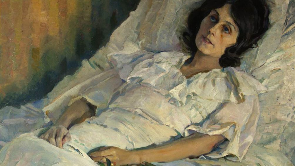 Михаил Нестеров. Больная девушка (фрагмент). 1928