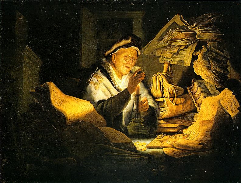 Рембрандт Харменс ван Рейн. Притча о неразумном богаче. Деньги. 1627
