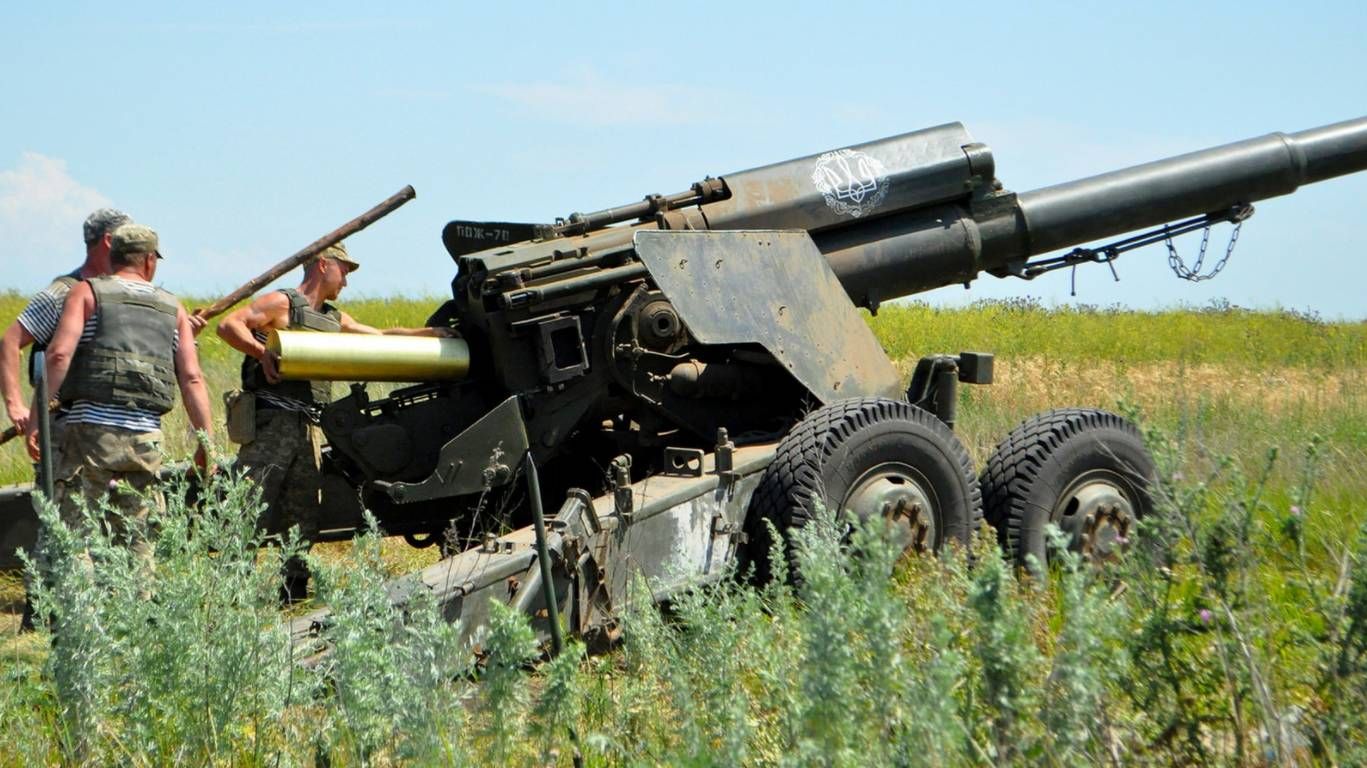 Артилеристы национальной гвардии Украины