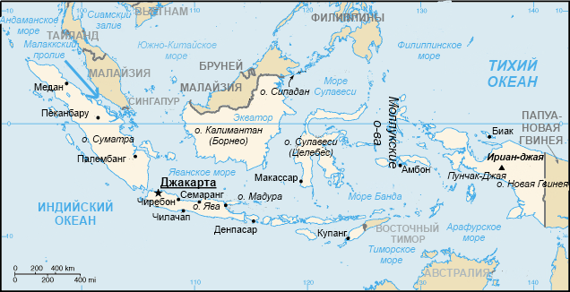 Индонезия. Карта