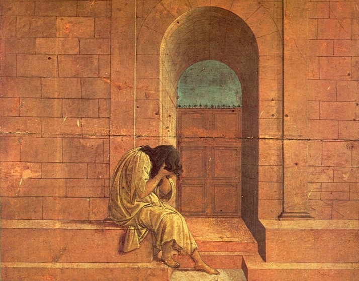 Сандро Ботичелли. Покинутая (фрагмент). 1495