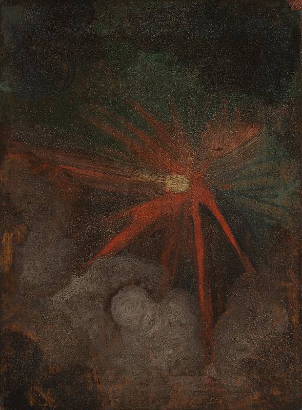 Альбрехт Дюрер. Комета. Обратная сторона картины Святой Иероним в пустыне. Ок. 1496. Национальная галерея, Лондон