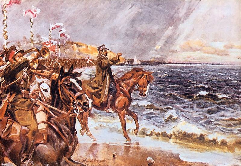 Войцех Коссак. Обручение Польши с морем.1920