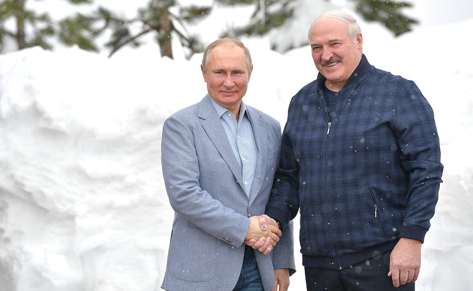 Встреча Владимира Путина с Александром Лукашенко