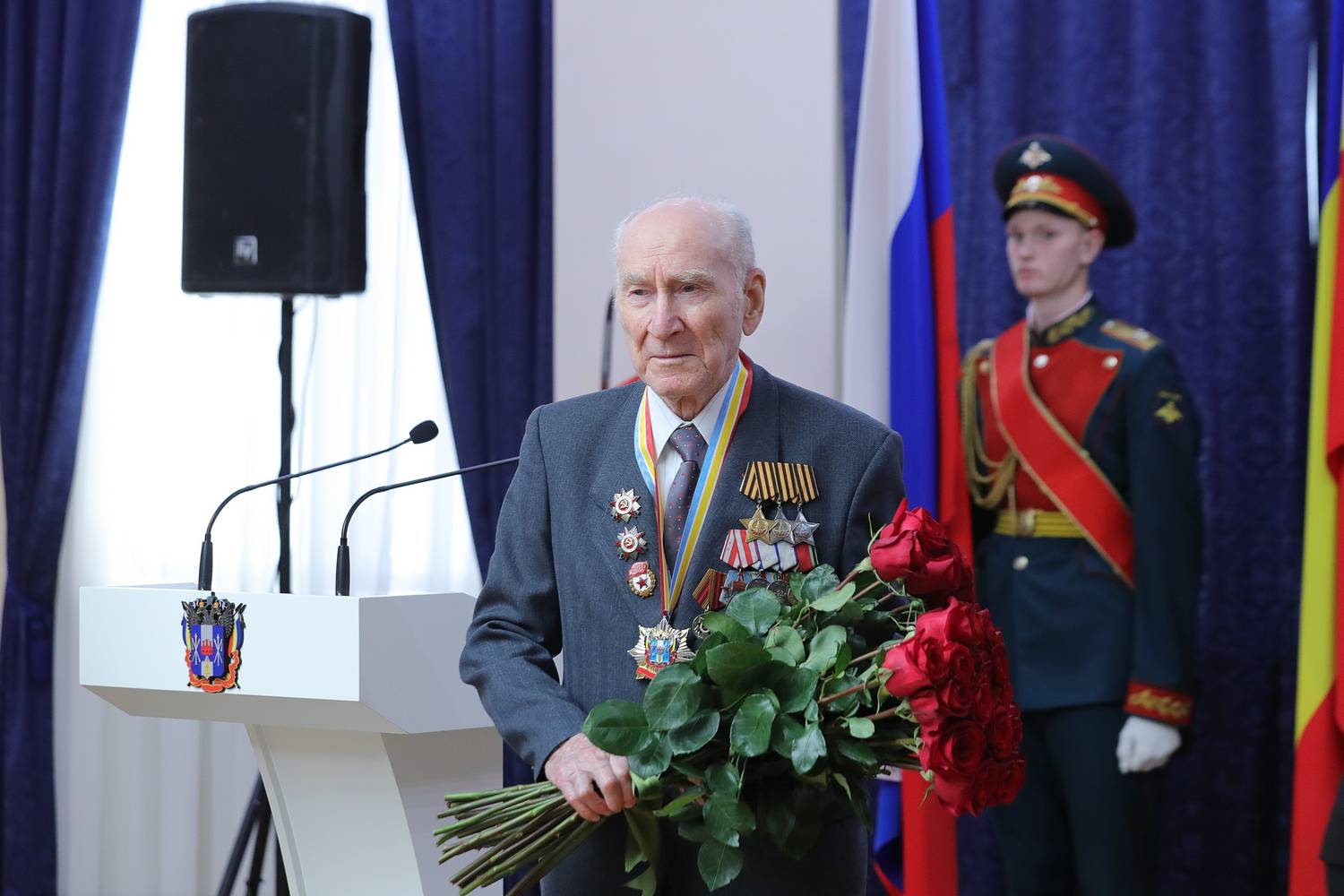 Полный кавалер Ордена Славы Василий Иванович Добрица