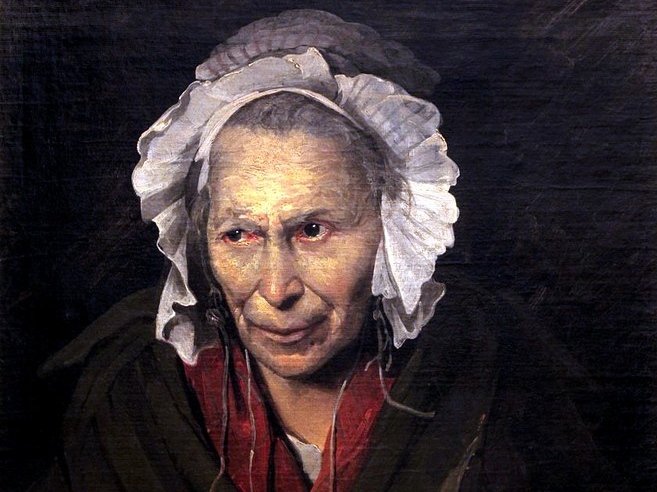 Теодор Жерико. Портрет сумасшедшей (фрагмент). 1822