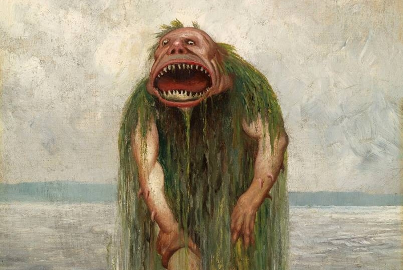 Теодор Киттельсен. Морской тролль (фрагмент). 1881