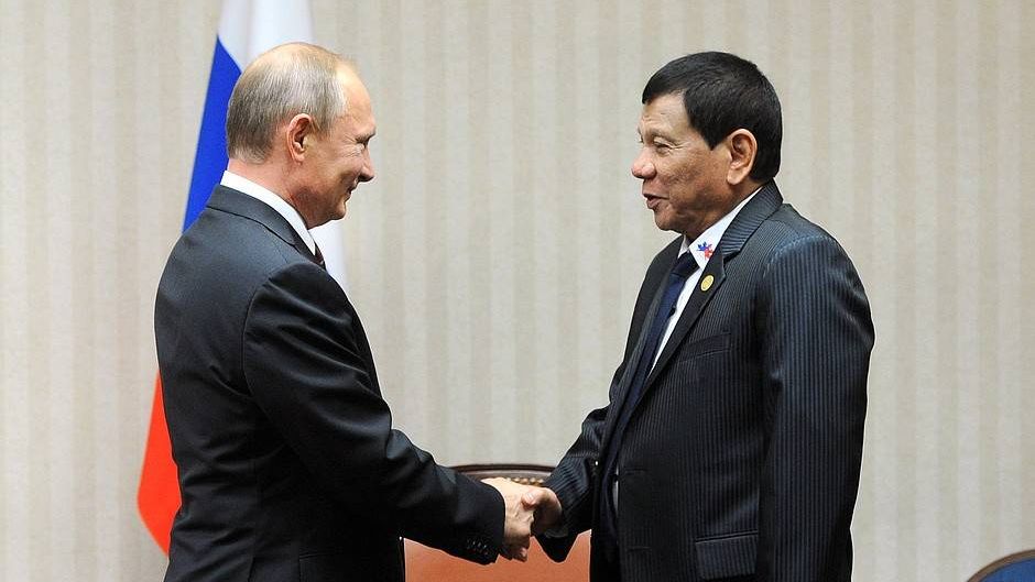 Владимир Путин и президент Филиппин Родриго Дутерте