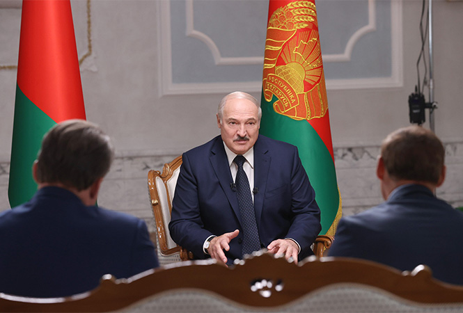 Интервью Александра Лукашенко представителям ведущих российских СМИ