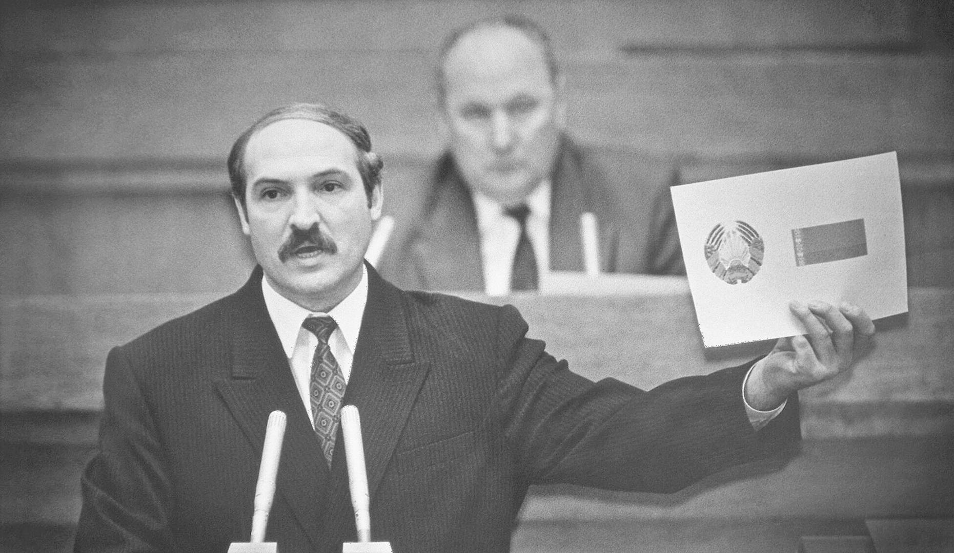 Президент Белоруссии Александр Лукашенко. 1995