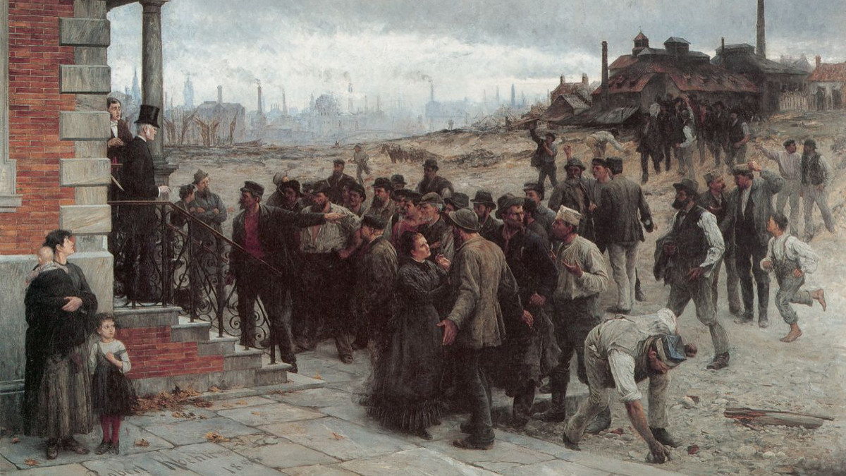 Роберт Келер. Забастовка в Шарлеруа. 1886