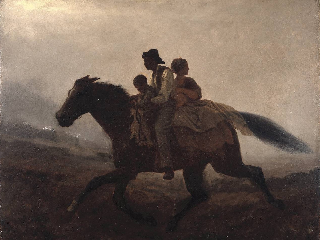 Истмен Джонсон. Путь к свободе. Беглые рабы (фрагмент). 1862