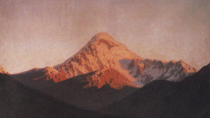 Василий Верещагин. Кавказ. Гора Казбек. 1897