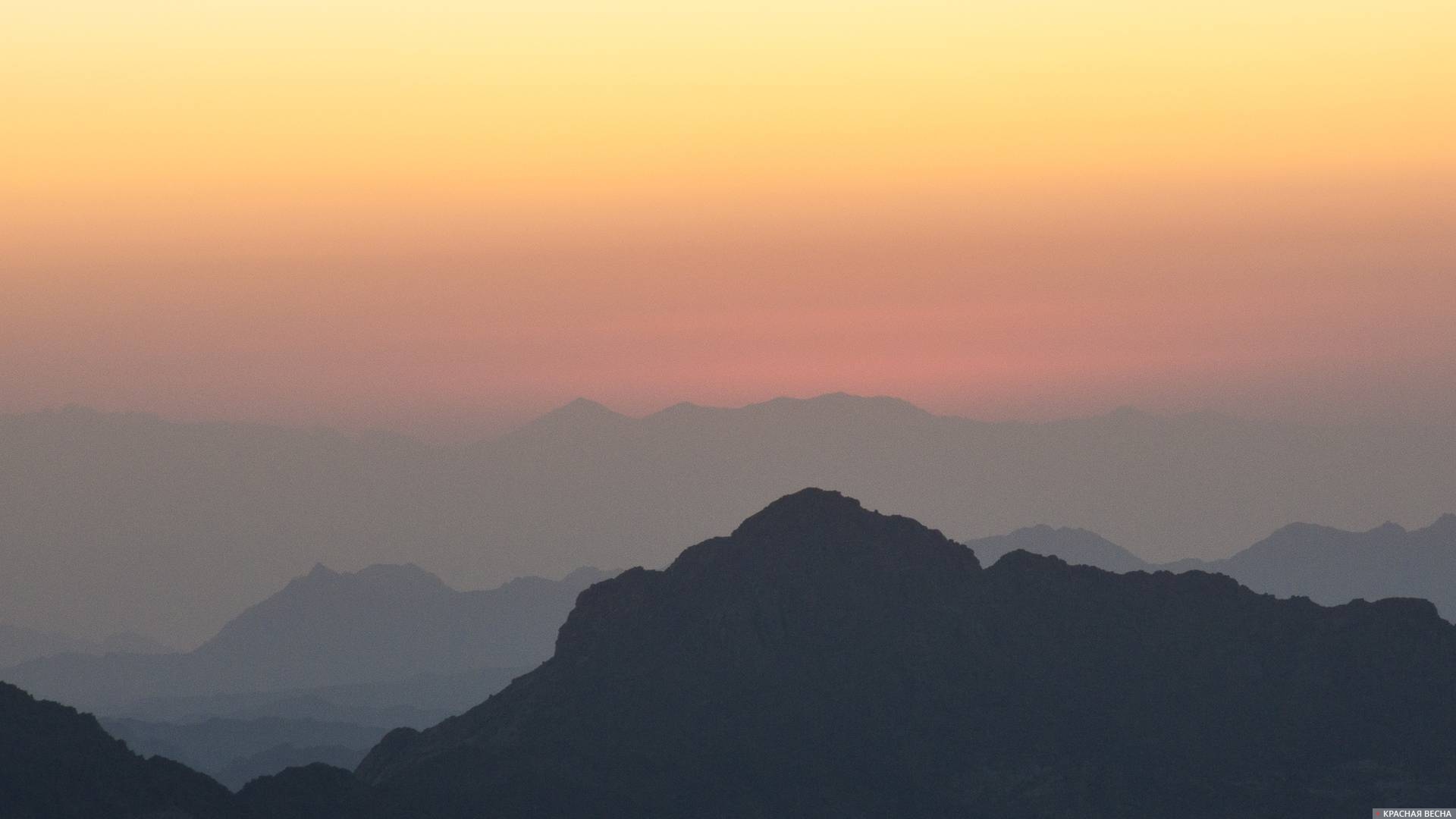 Египет. Синайские горы. Рассвет.