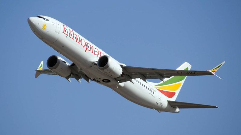 Самолет авиакомпании Ethiopian airlines