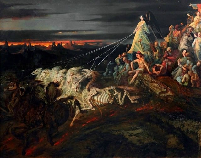 Теофиль Шулер. Колесница смерти. 1848