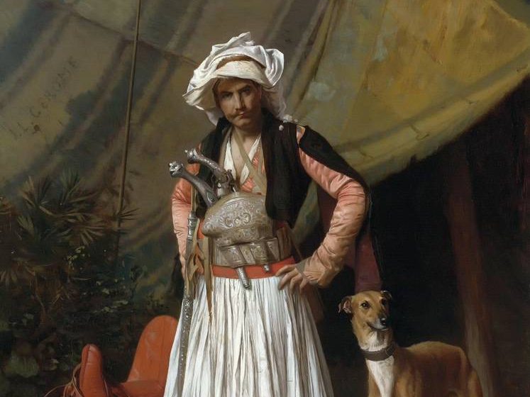 Жан-Леон Жером. Башибузук со своей собакой (фрагмент)