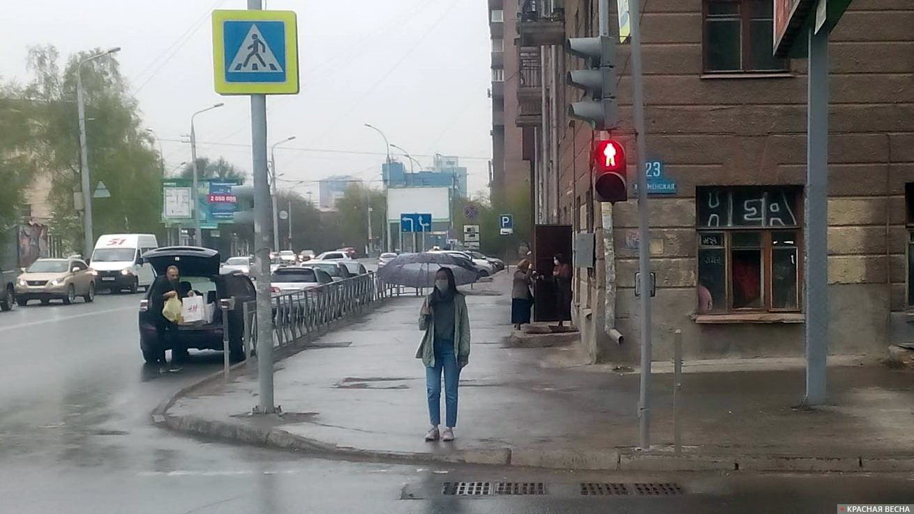 г. Новосибирск, светофор на улице Орджоникидзе