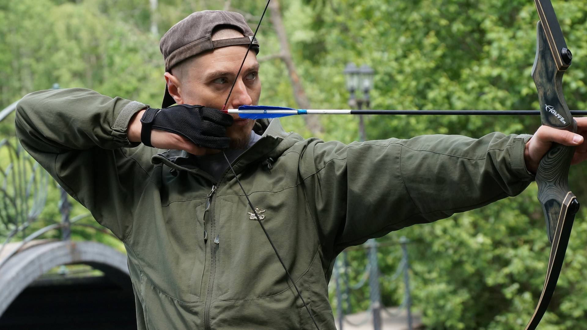 Один из участников соревнований