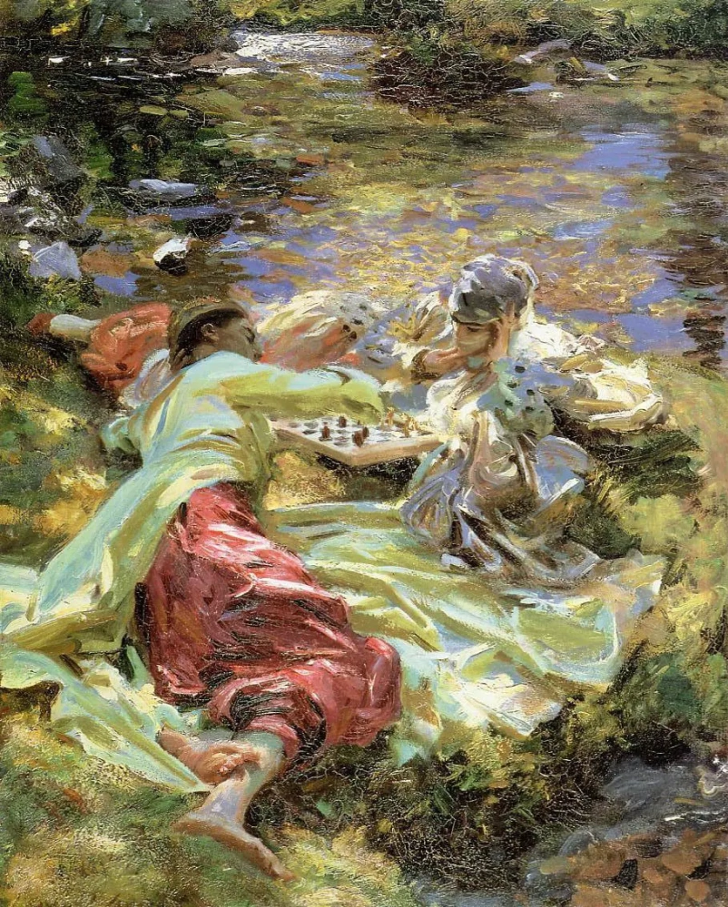 Джон Сингер Сарджент. Шахматная партия. 1907