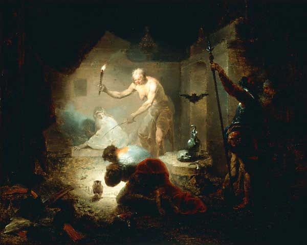 Януариус Цик. Саул и Аэндорская ведьма. 1753