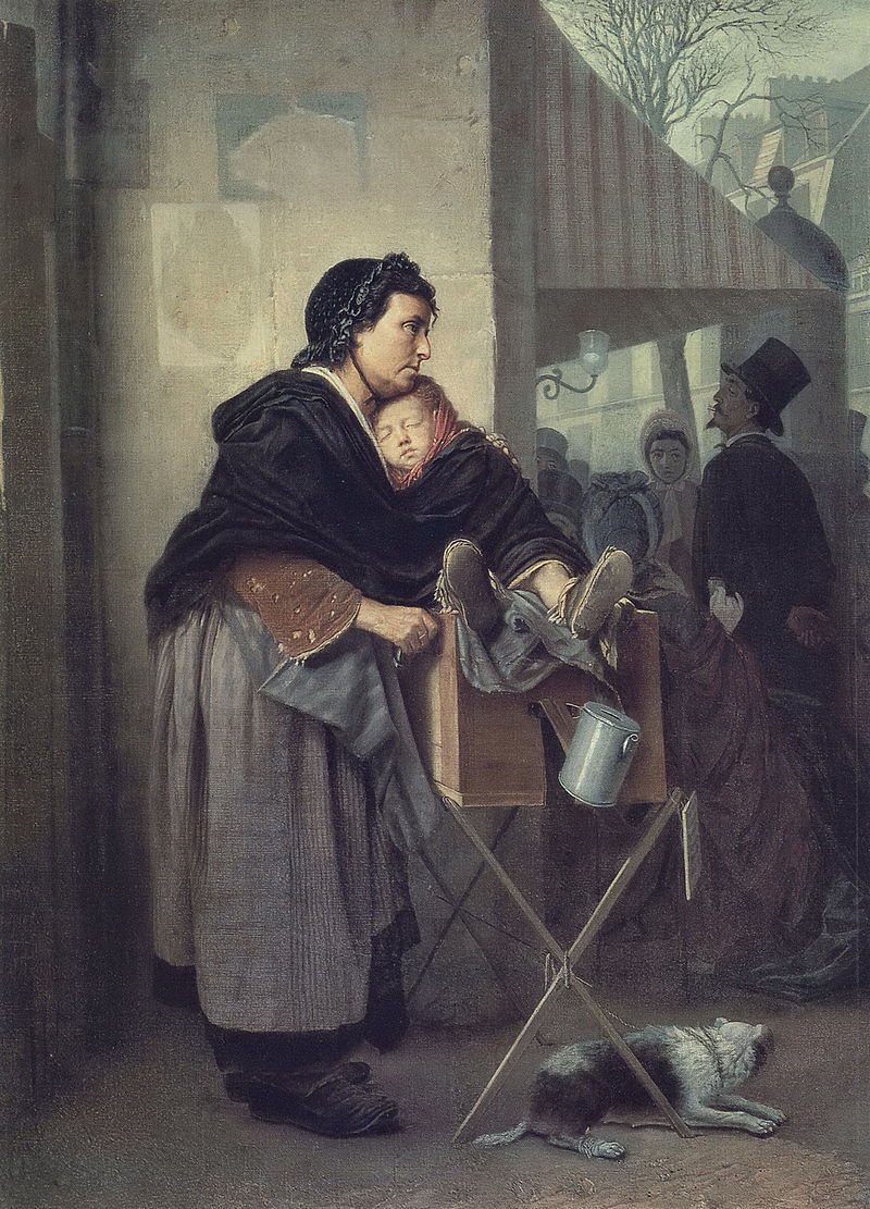 Василий Перов. Парижская шарманщица. 1864