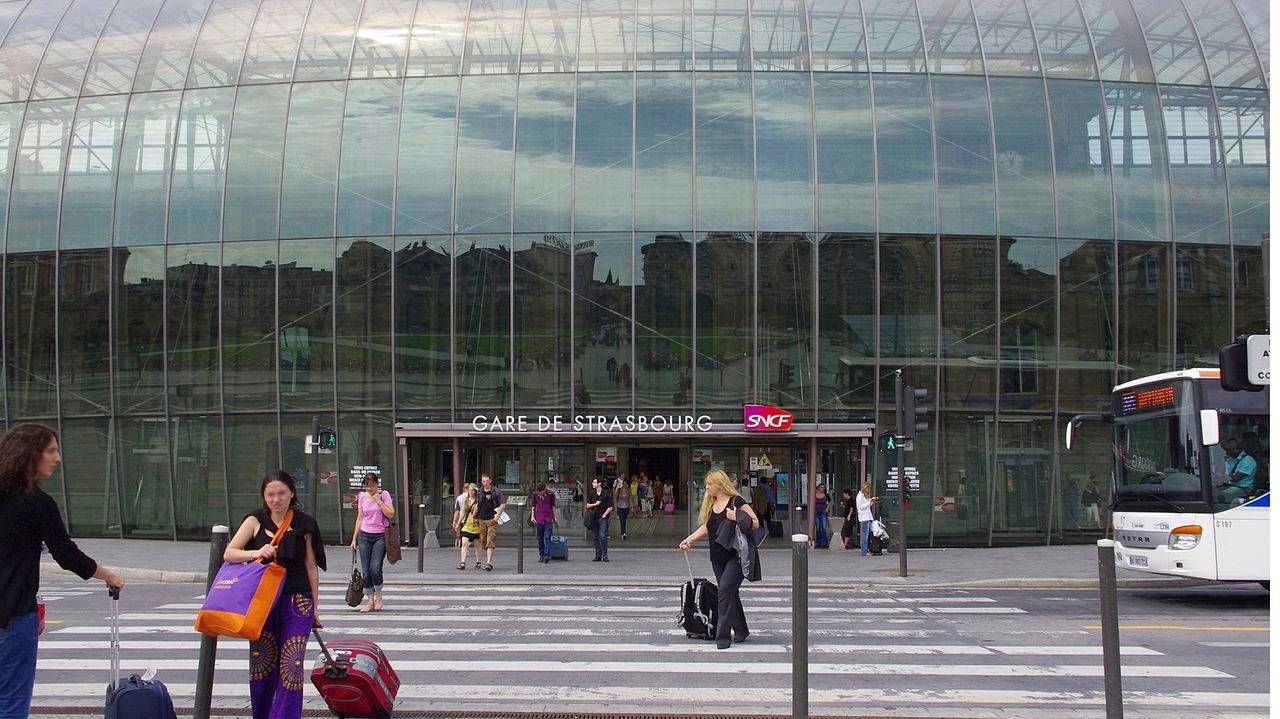 Железнодорожный вокзал. Страсбург